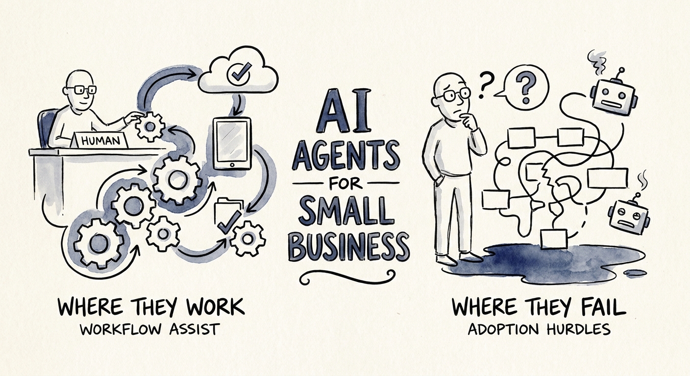 Agent workflow controls, permissions, logs, and human review mapped before deployment.