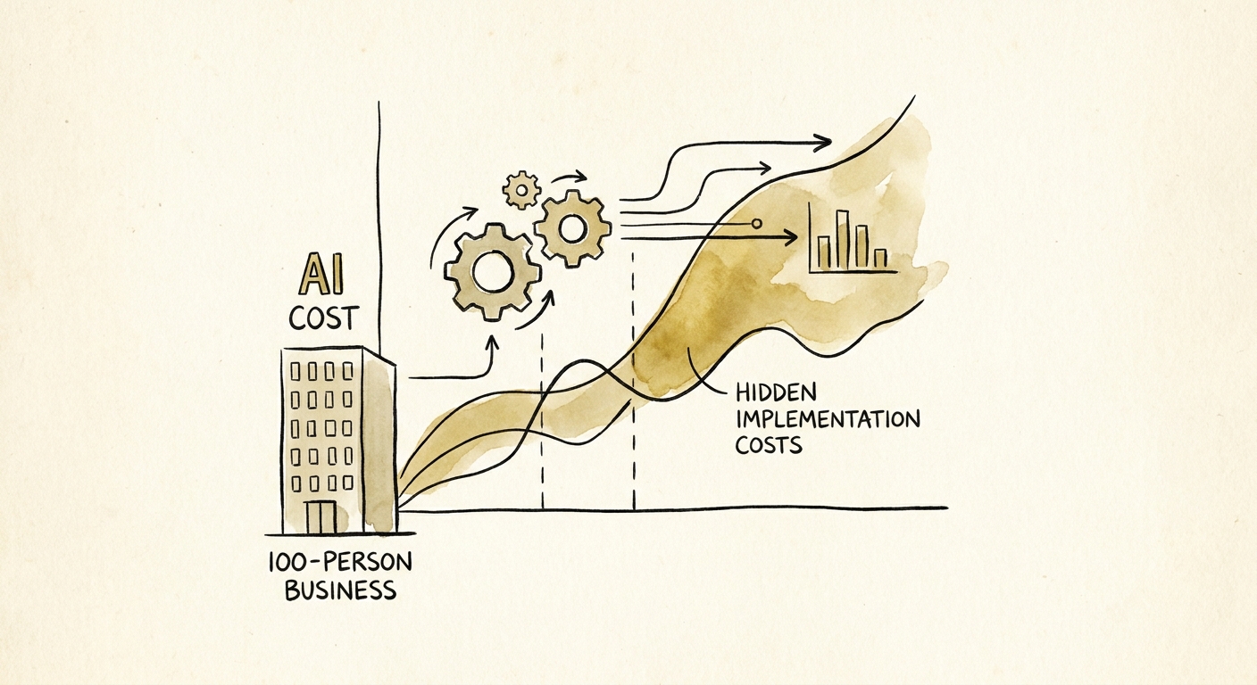 AI consulting scope review showing workflow value, access controls, implementation effort, and adoption owner.