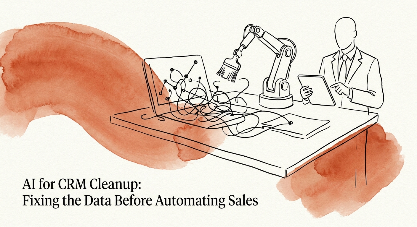 CRM records, forecast fields, and review checkpoints cleaned before sales automation.