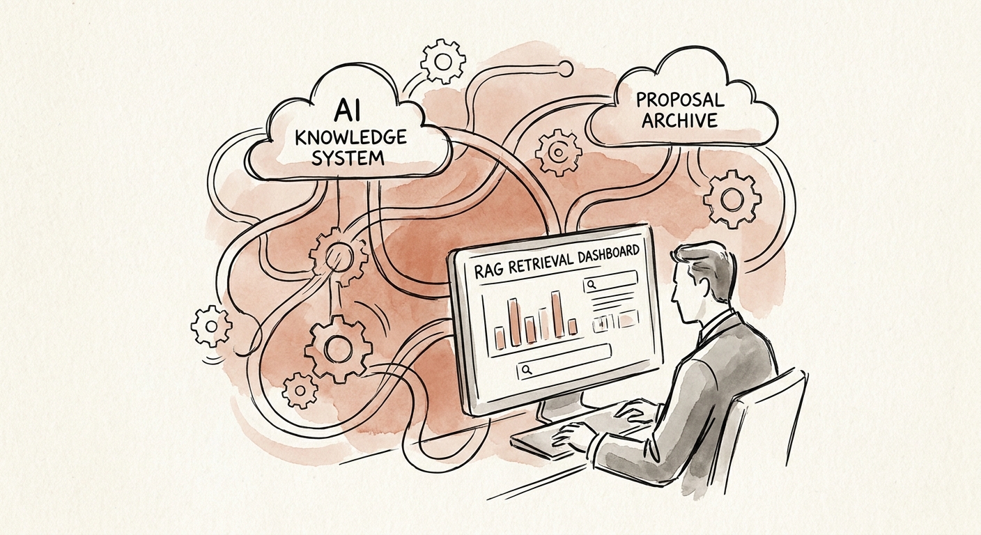 Operating roadmap for implementing AI-assisted proposal archives with source controls and review ownership.