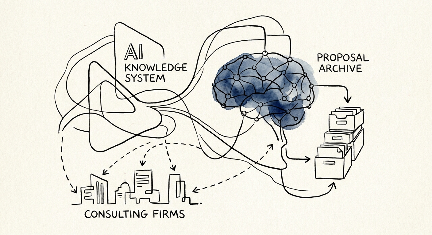 Consulting firms reviewing a governed AI workflow for proposal archives.