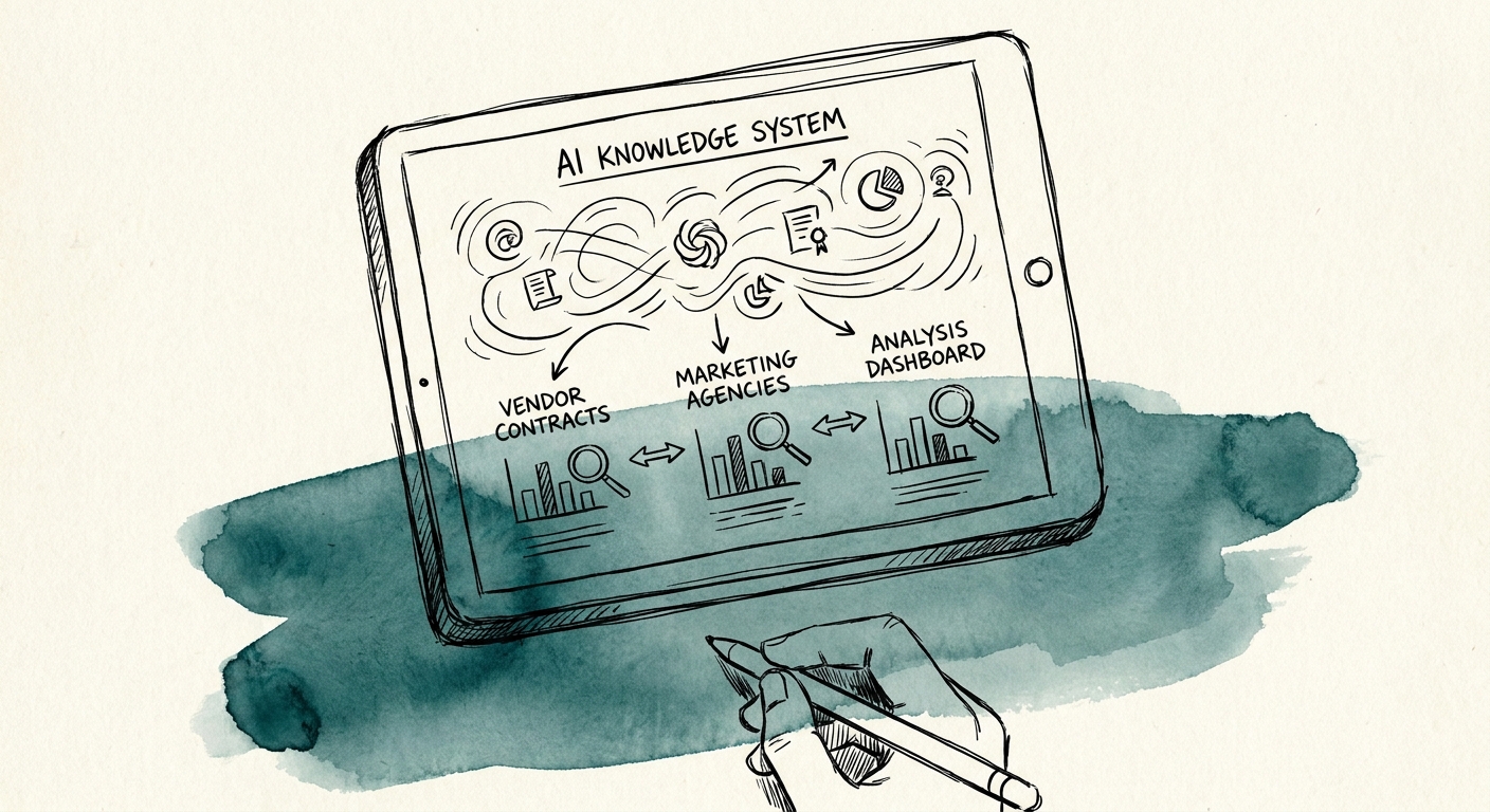 Marketing agencies reviewing a governed AI workflow for vendor contract libraries.