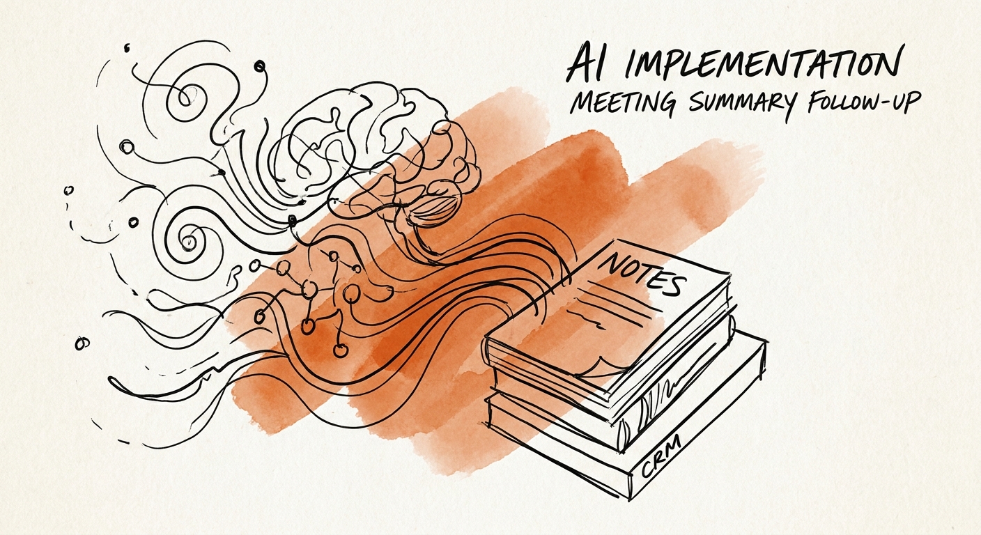 A professional-services operator reviewing a governed AI workflow for meeting summary follow-up.