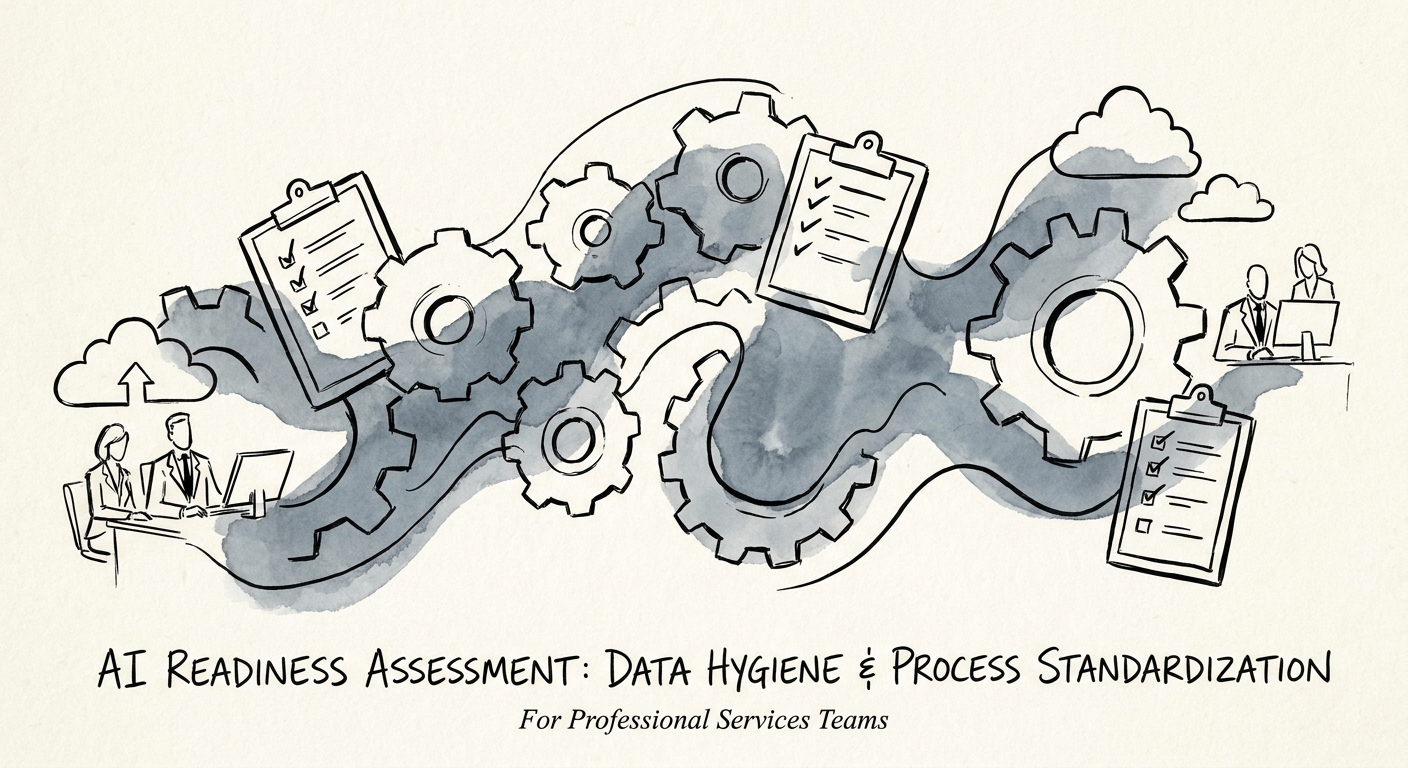 Data hygiene and process standardization metrics for AI deployments in consulting