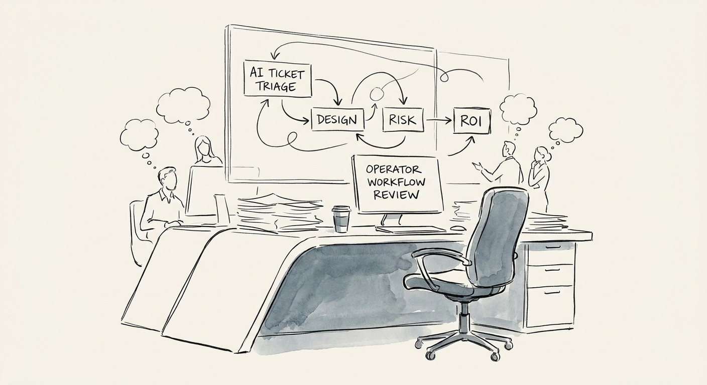 Operator workspace for AI Ticket Triage planning and AI workflow review.