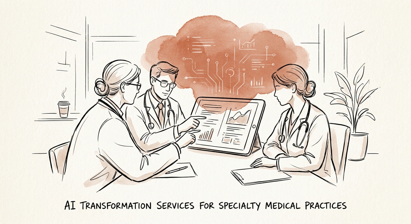 Specialty medical practice operations team reviewing AI workflow options for intake and patient communication.