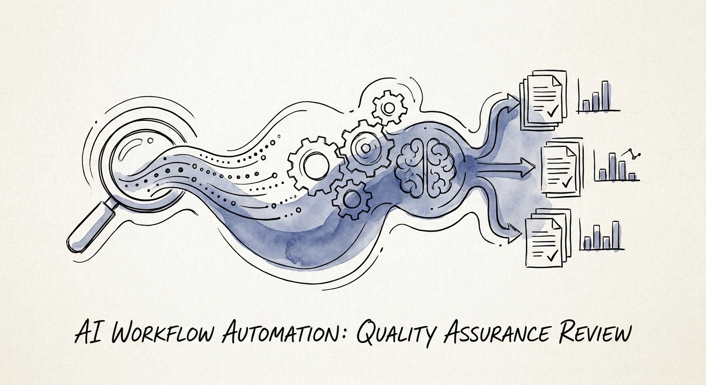 Operations team reviewing AI-assisted quality assurance results with human exception handling.