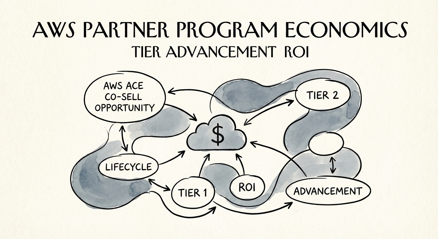 Diagram illustrating the AWS ACE co-sell opportunity lifecycle