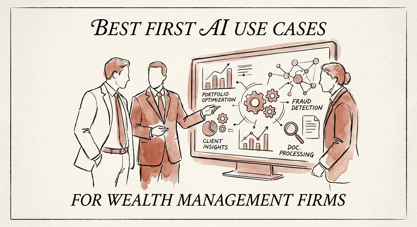 Wealth management advisor reviewing approved research, CRM context, service request history, and supervisory notes before using AI-prepared meeting context.