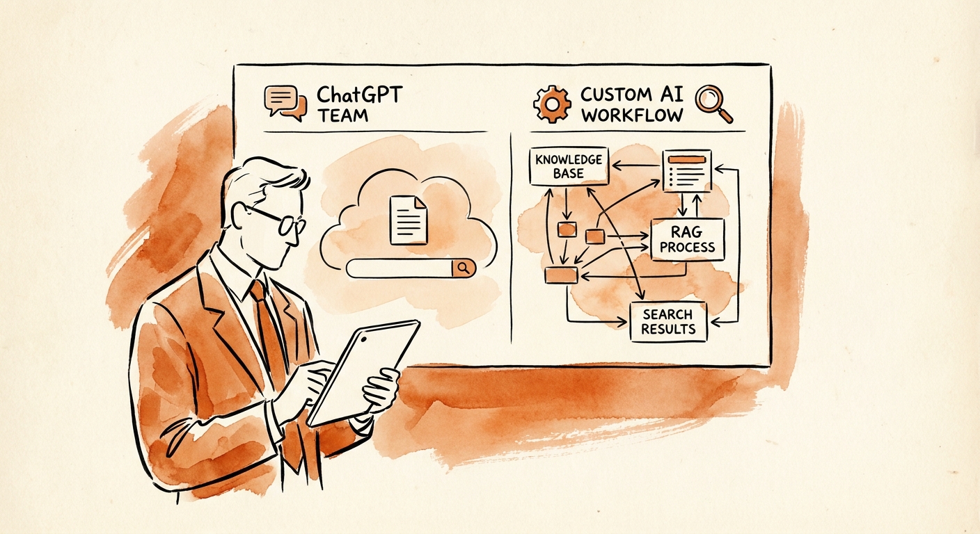 knowledge owners reviewing document permissions and source freshness before AI-assisted internal search.