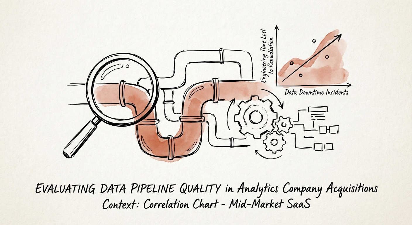 Chart showing the correlation between data downtime incidents and engineering time lost to remediation in mid-market SaaS companies.