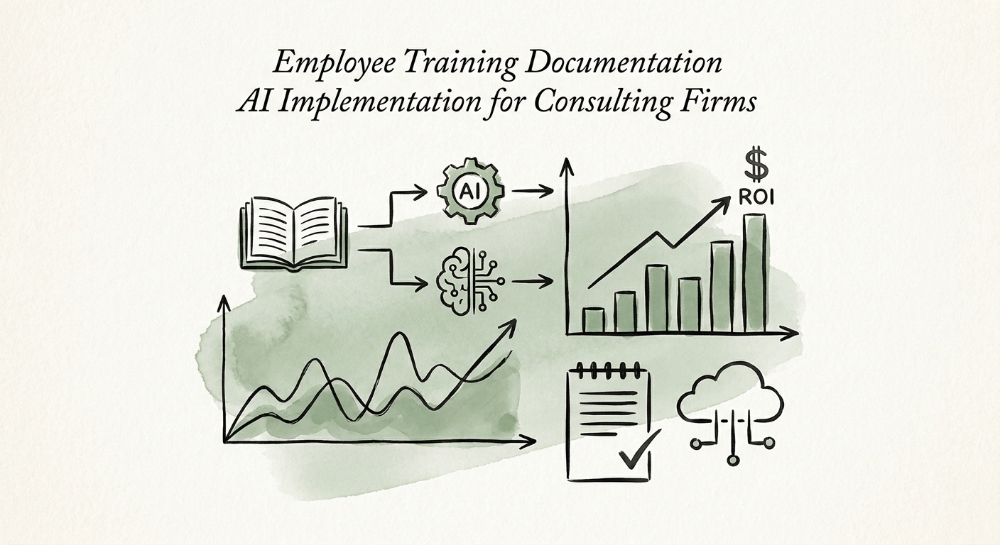 Consulting practice lead reviewing training documentation, delivery playbooks, QA examples, and AI-retrieved onboarding guidance.