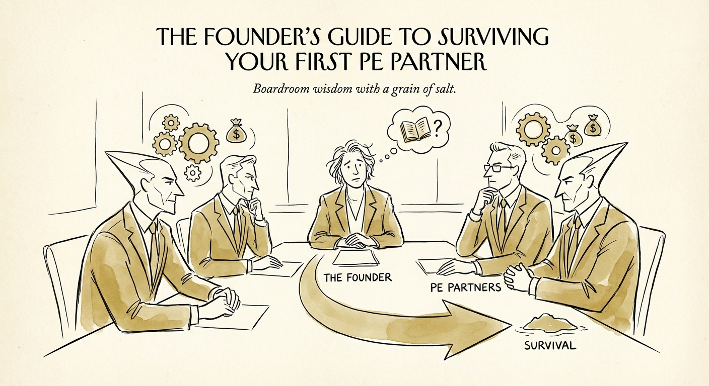 Private Equity Boardroom Meeting with Founder and Investors