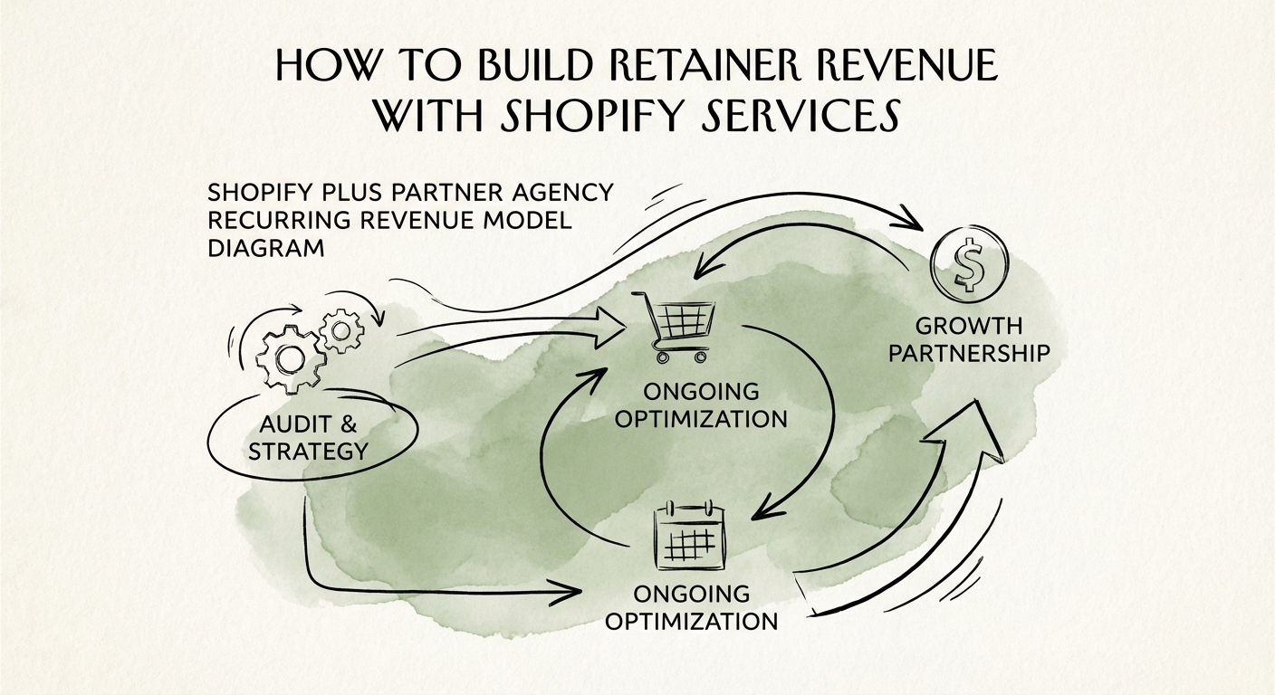 Shopify Plus Partner Agency Recurring Revenue Model Diagram