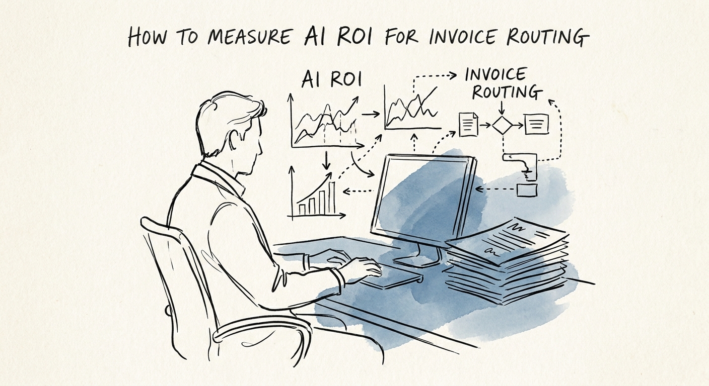 A mid-market finance operator reviewing a governed AI workflow for invoice routing.