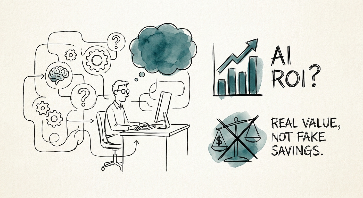 Operator workspace for AI ROI planning and AI workflow review.