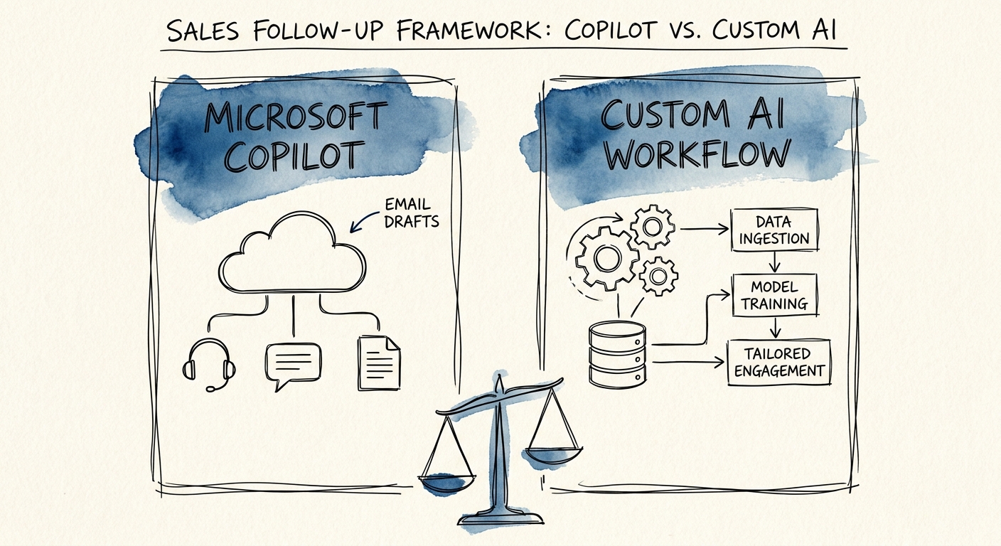 Operator workspace reviewing sales follow-up AI workflow selection priorities for a sales or revenue operations team.