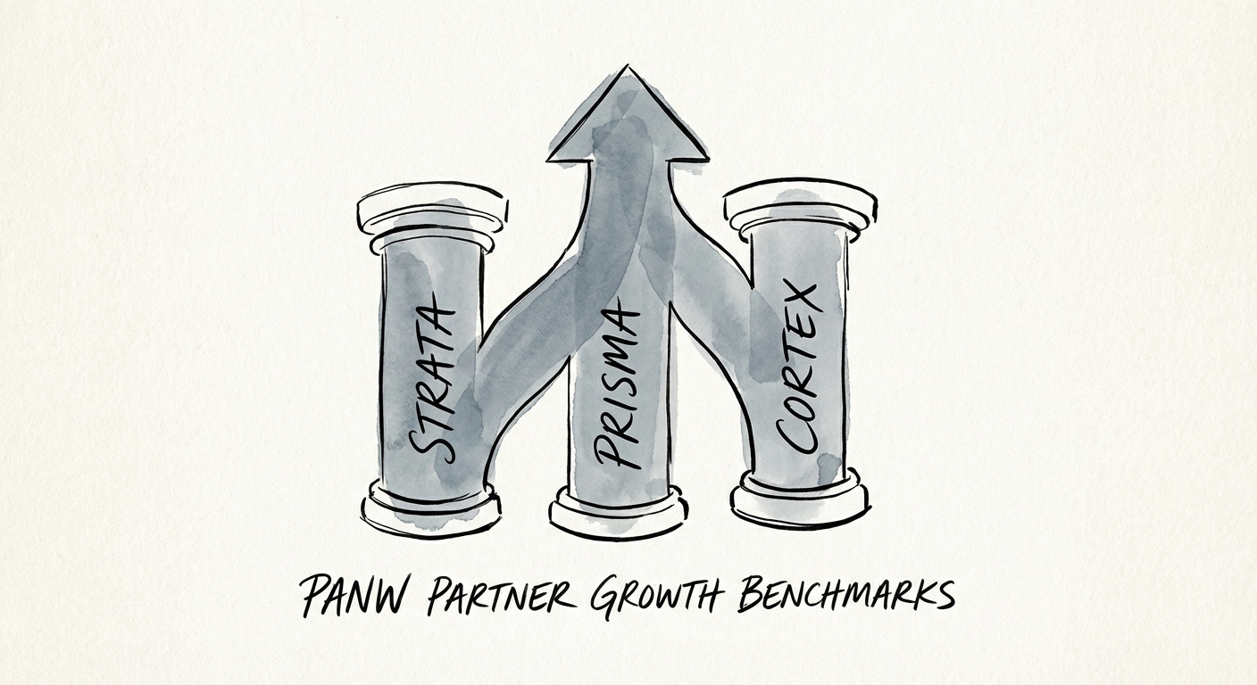 Diagram illustrating the three pillars of Palo Alto Networks platformization: Strata, Prisma, and Cortex