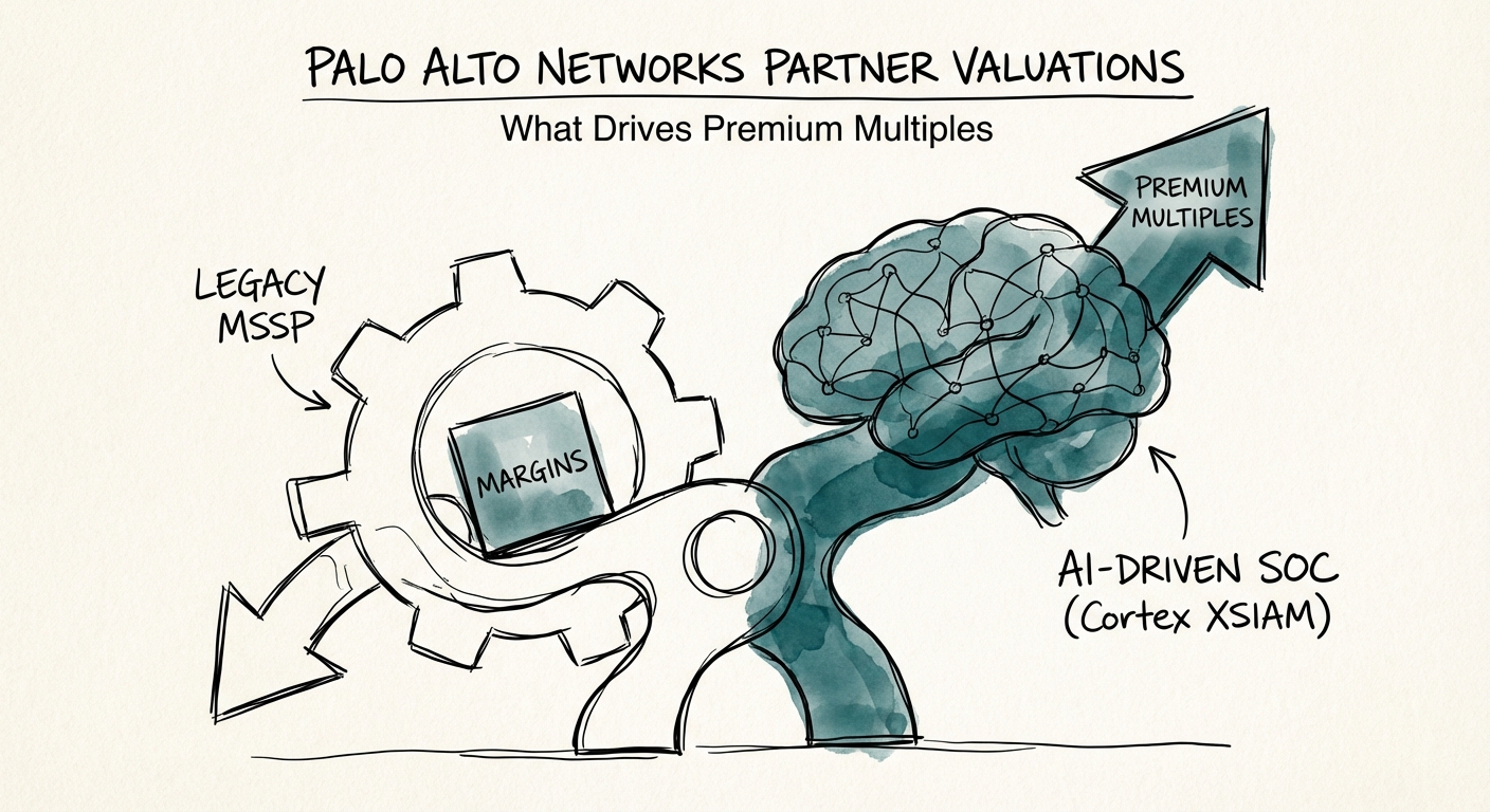 Comparison of gross margins between legacy MSSP models and AI-driven SOC models using Cortex XSIAM.