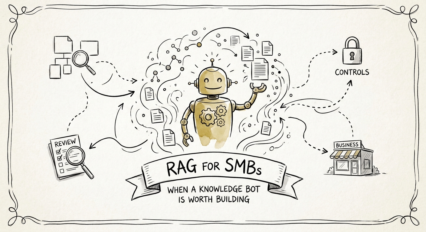 Knowledge bot readiness review across source quality, access control, answer risk, and adoption.