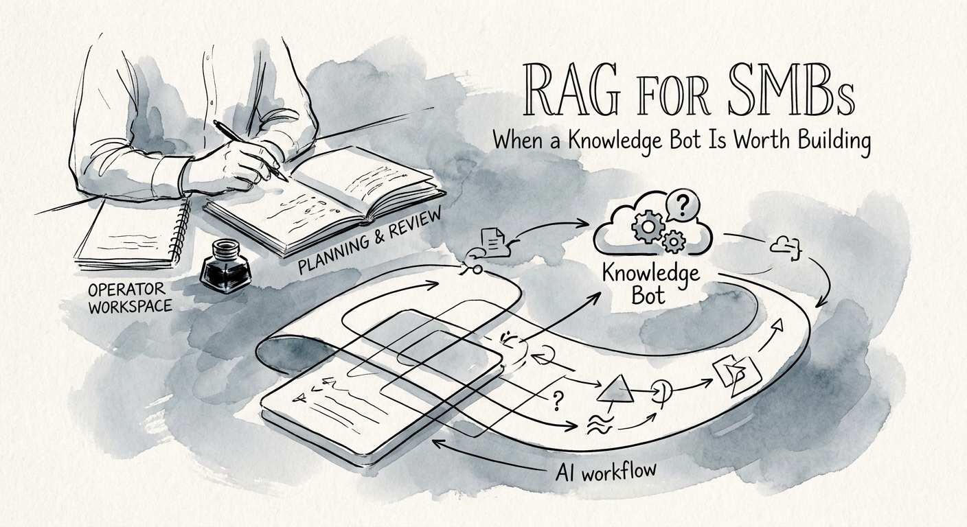 Operator workspace for RAG for SMBs planning and AI workflow review.