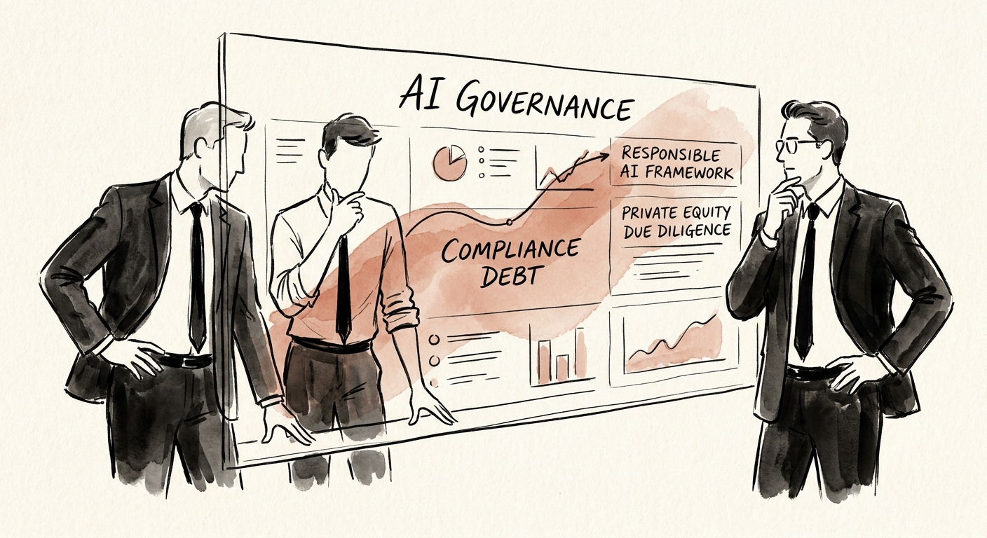 Responsible AI governance model showing use-case intake, risk tiering, data review, human oversight, monitoring, and incident escalation.