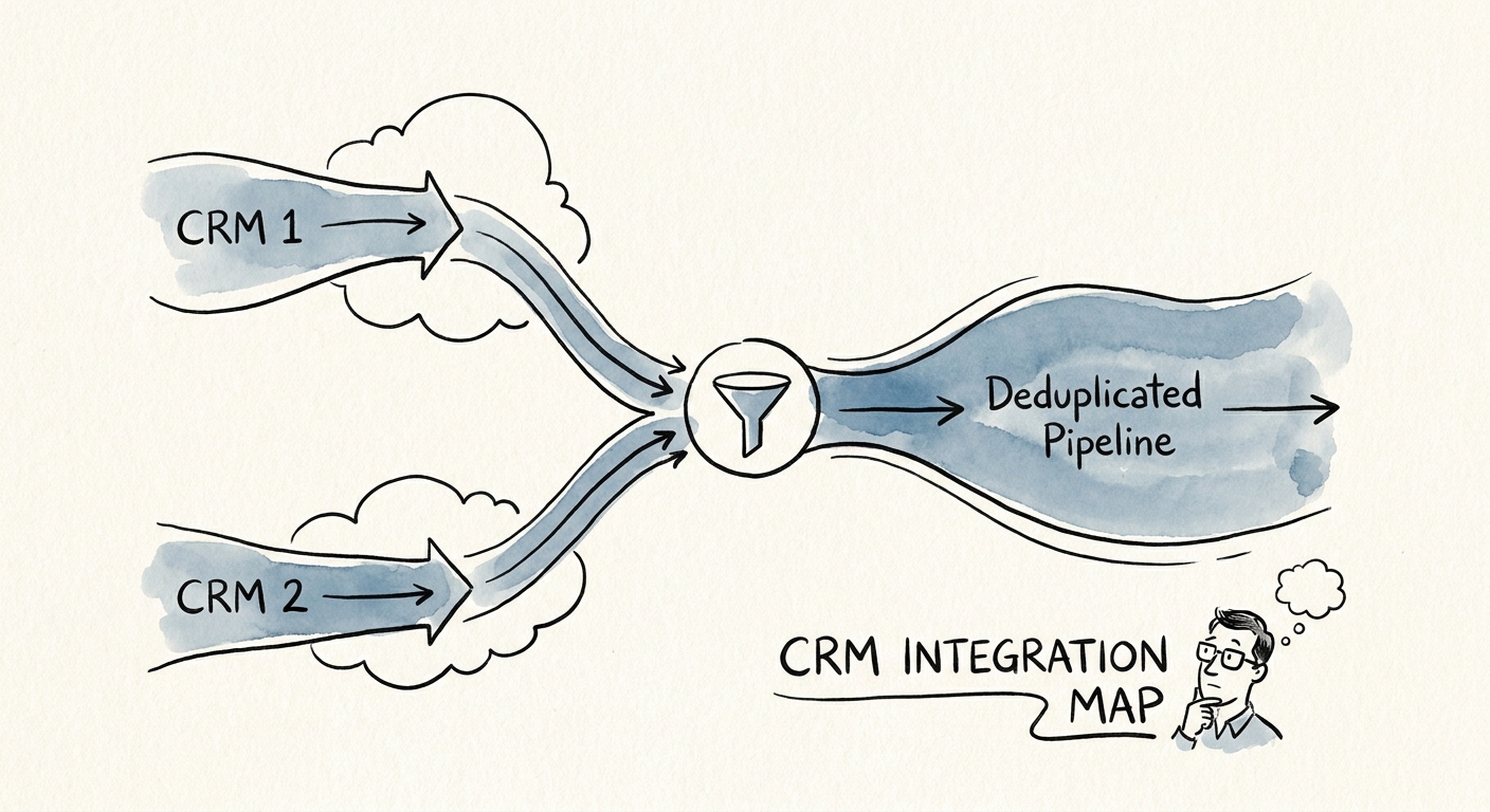 Salesforce CRM integration data mapping flowchart