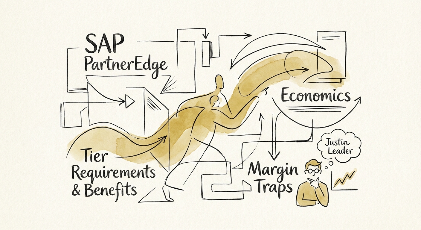 Justin Leader analyzing SAP PartnerEdge program economics and margin traps