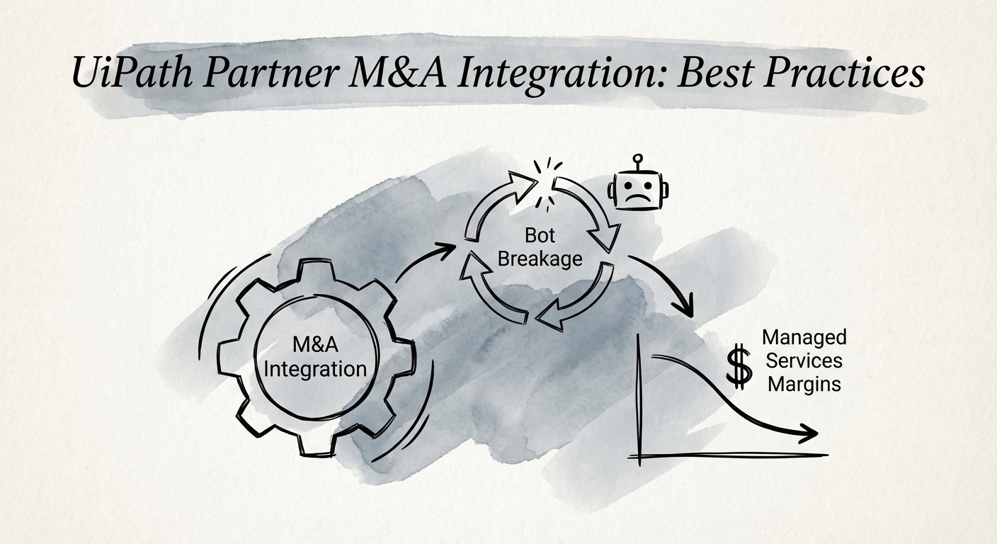Visual diagram showing the 'Bot Breakage' cycle and its impact on managed services margins.