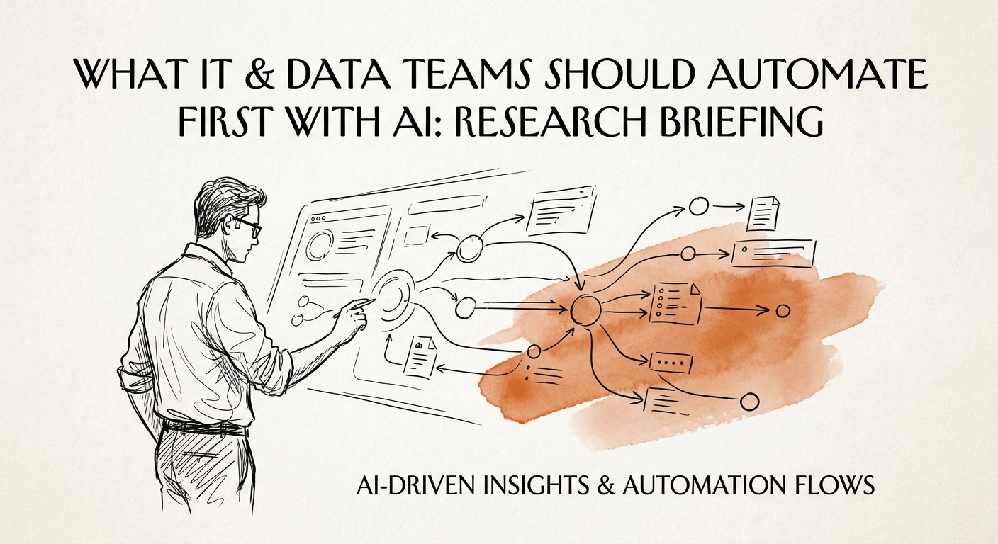 IT and data teams reviewing a governed AI workflow for research briefing.