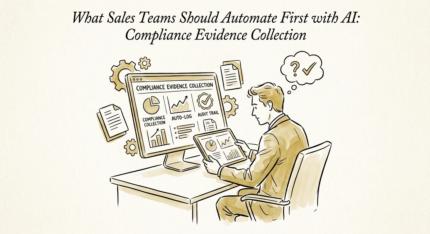 Sales, RevOps, and security-facing deal teams reviewing an AI workflow plan for compliance evidence collection.