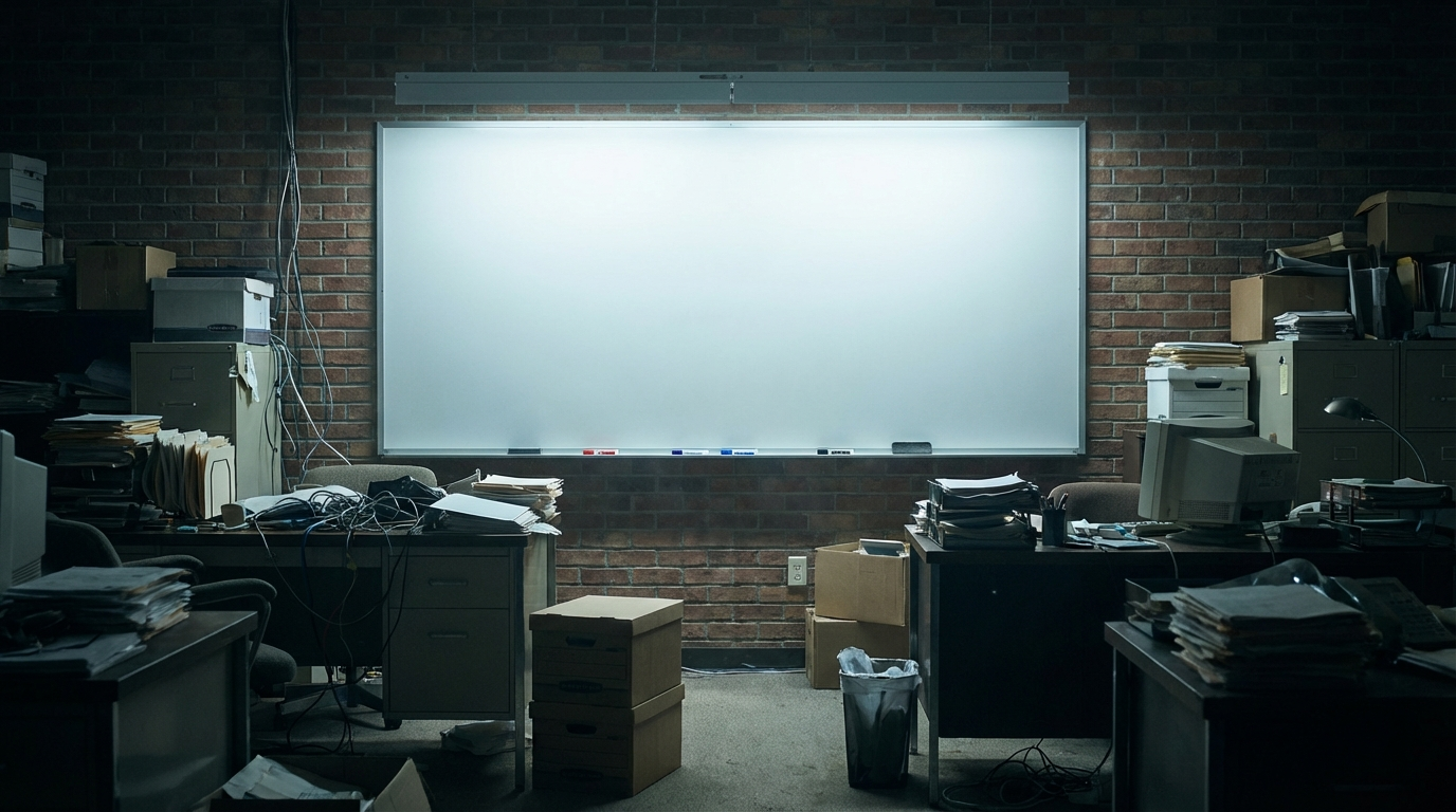 Editorial image representing a clean operating reset.